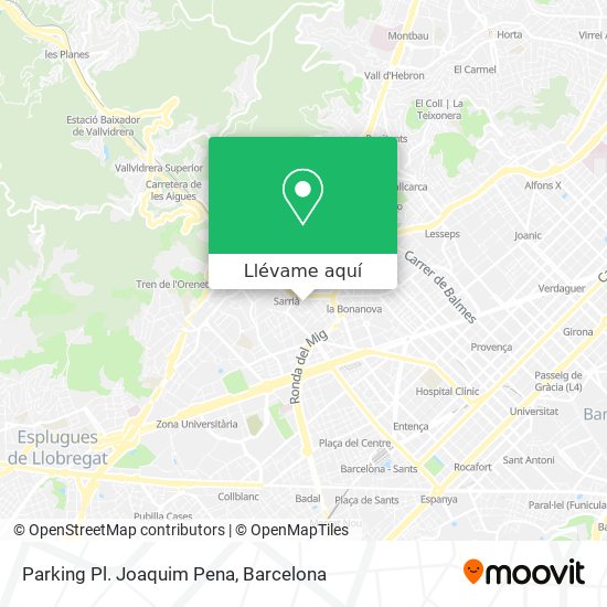 Mapa Parking Pl. Joaquim Pena