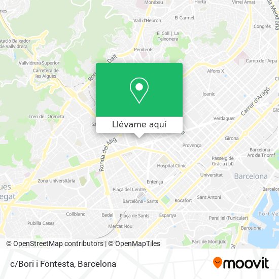Mapa c/Bori i Fontesta