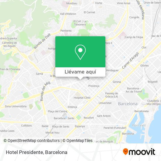 Mapa Hotel Presidente