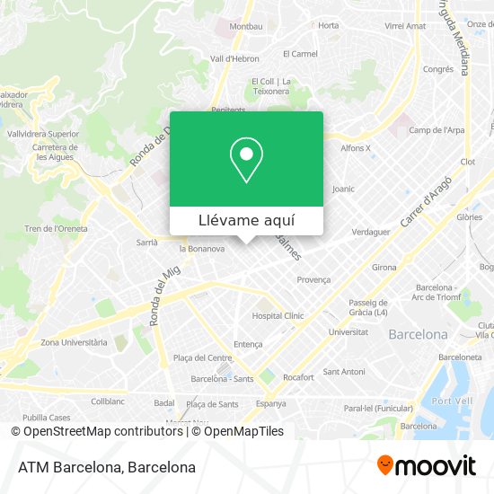 Mapa ATM Barcelona