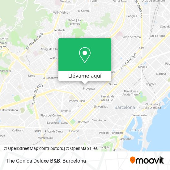 Mapa The Conica Deluxe B&B