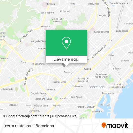 Mapa xerta restaurant