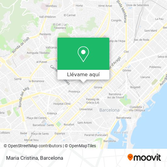 Mapa Maria Cristina