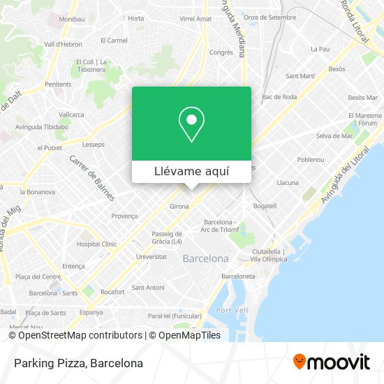 Mapa Parking Pizza