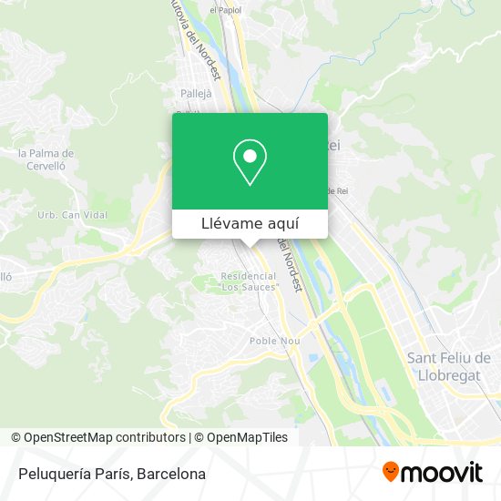 Mapa Peluquería París