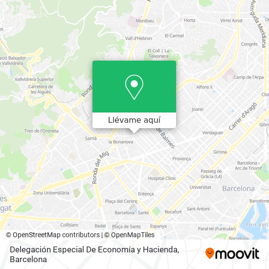 Mapa Delegación Especial De Economía y Hacienda