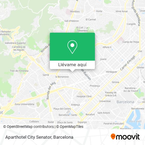 Mapa Aparthotel City Senator