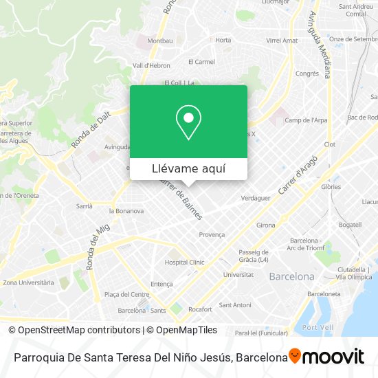 Mapa Parroquia De Santa Teresa Del Niño Jesús