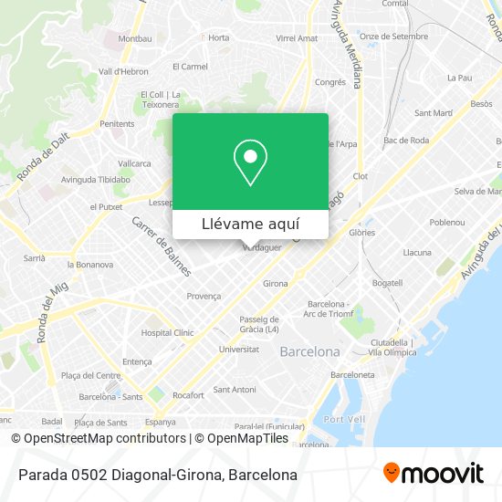 Mapa Parada 0502 Diagonal-Girona