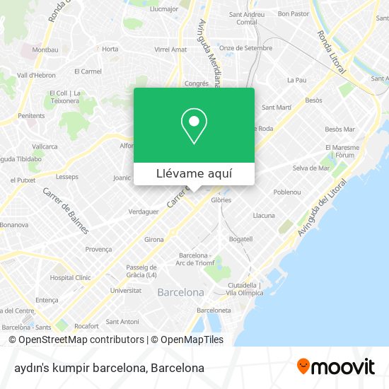 Mapa aydın's kumpir barcelona