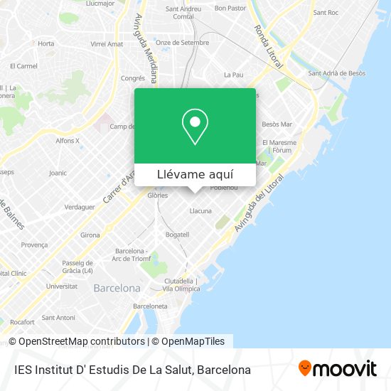 Mapa IES Institut D' Estudis De La Salut