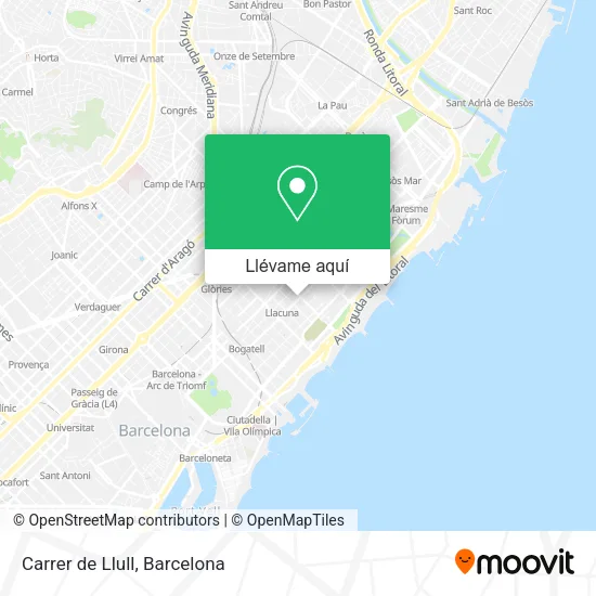 Mapa Carrer de Llull
