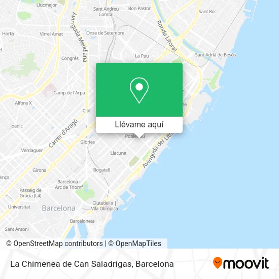 Mapa La Chimenea de Can Saladrigas