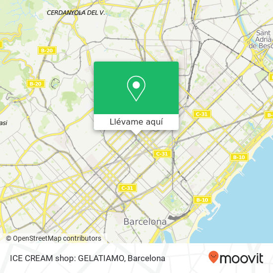 Mapa ICE CREAM shop: GELATIAMO