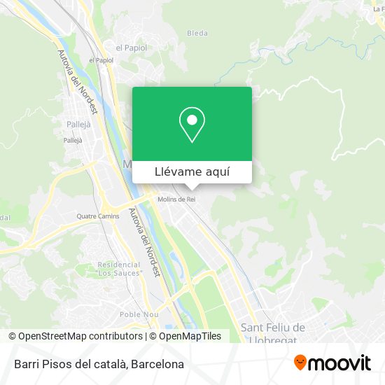 Mapa Barri Pisos del català