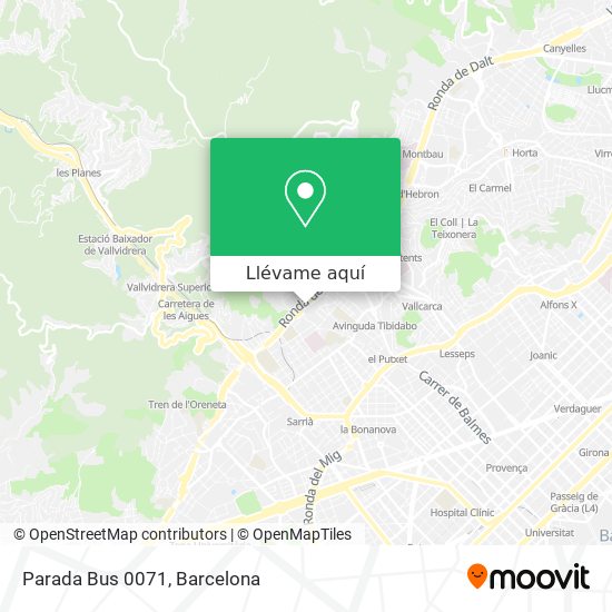 Mapa Parada Bus 0071