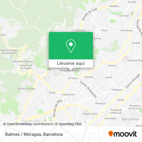 Mapa Balmes / Moragas