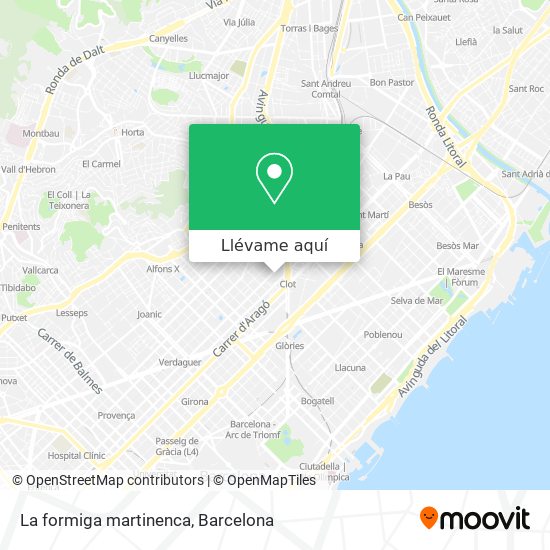 Mapa La formiga martinenca