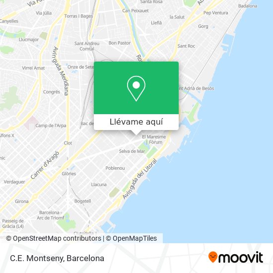 Mapa C.E. Montseny