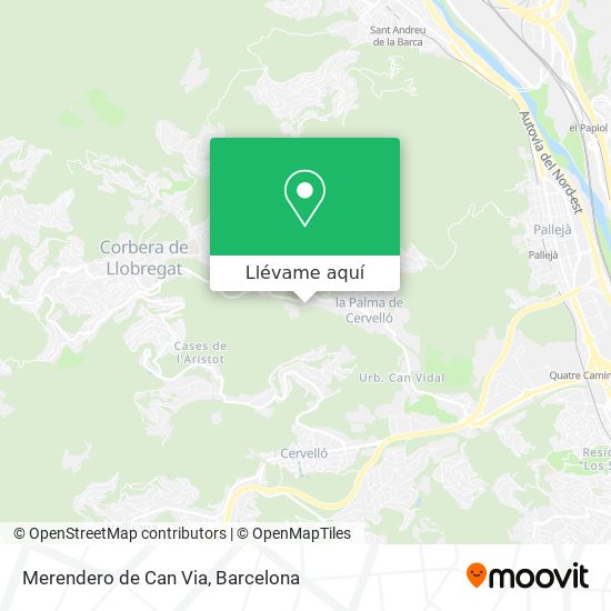 Mapa Merendero de Can Via