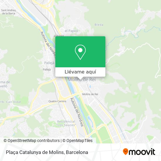 Mapa Plaça Catalunya de Molins