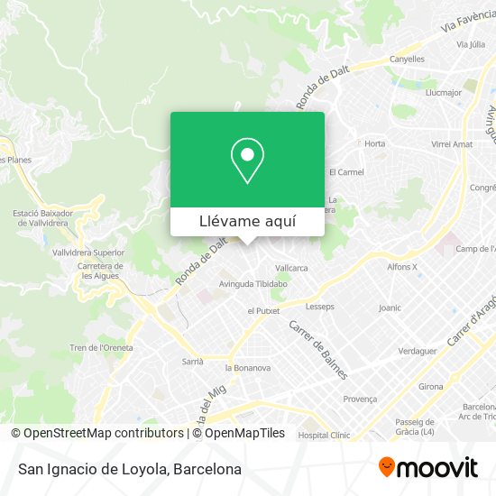 Mapa San Ignacio de Loyola