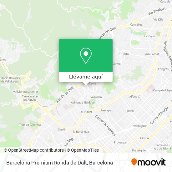 Mapa Barcelona Premium Ronda de Dalt