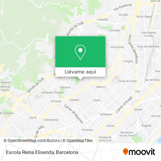 Mapa Escola Reina Elisenda