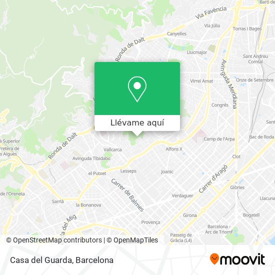 Mapa Casa del Guarda