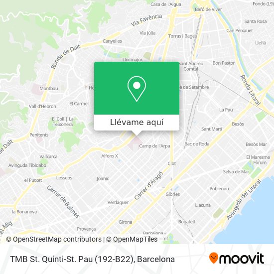 Mapa TMB St. Quinti-St. Pau (192-B22)