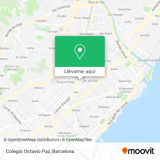 Mapa Colegio Octavio Paz
