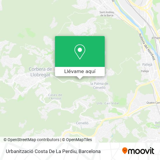 Mapa Urbanització Costa De La Perdiu