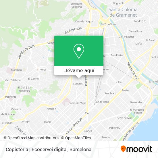 Mapa Copisteria | Ecoservei digital