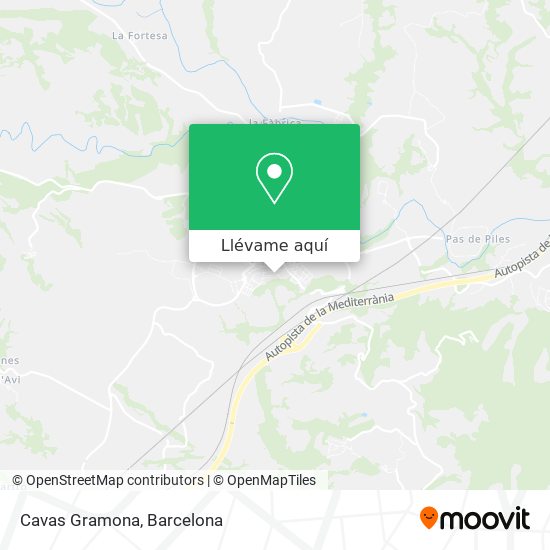 Mapa Cavas Gramona