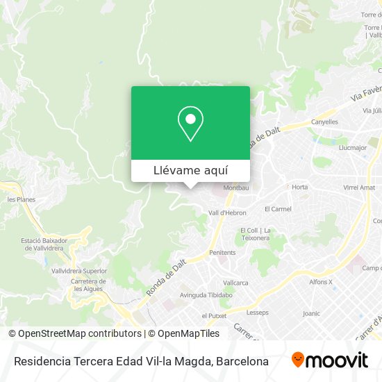 Mapa Residencia Tercera Edad Vil-la Magda