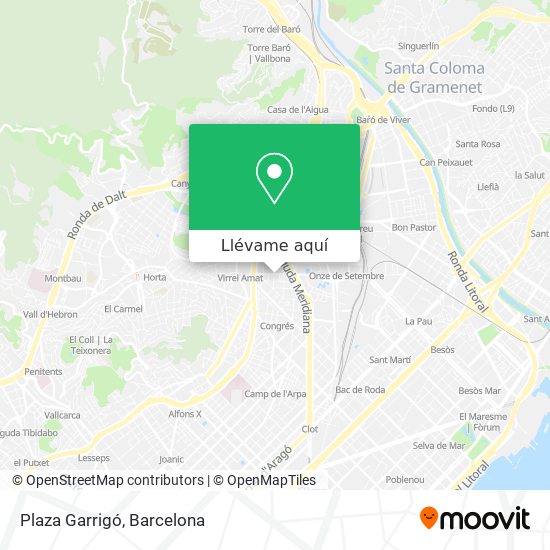 Mapa Plaza Garrigó