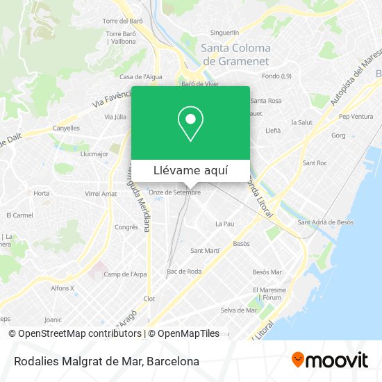 Mapa Rodalies Malgrat de Mar