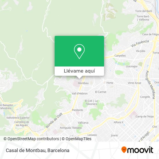 Mapa Casal de Montbau
