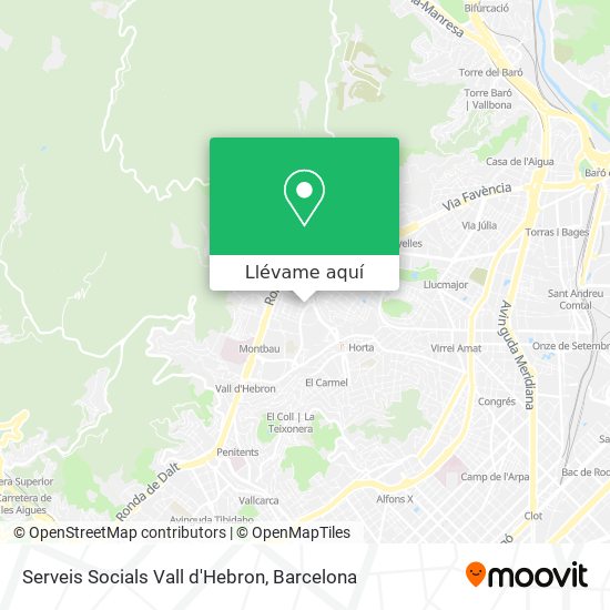 Mapa Serveis Socials Vall d'Hebron