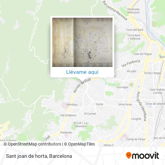 Mapa Sant joan de horta