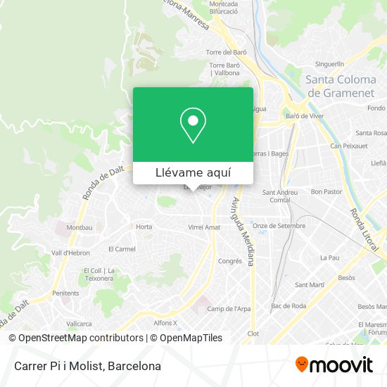 Mapa Carrer Pi i Molist