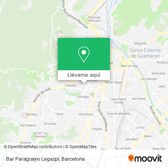 Mapa Bar Paraguayo Legazpi