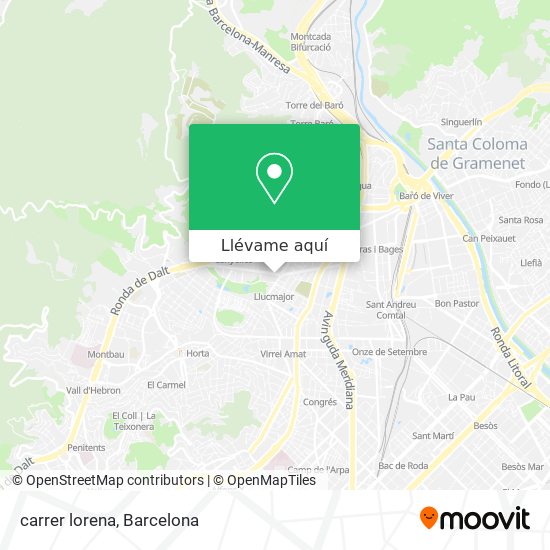 Mapa carrer lorena