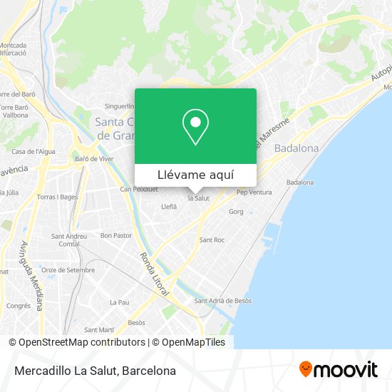 Mapa Mercadillo La Salut
