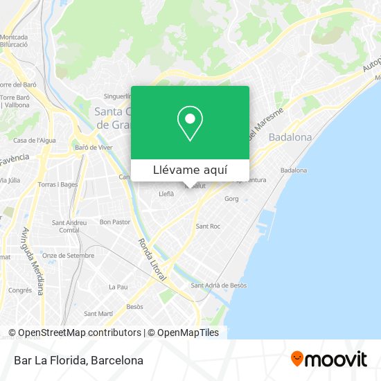 Mapa Bar La Florida
