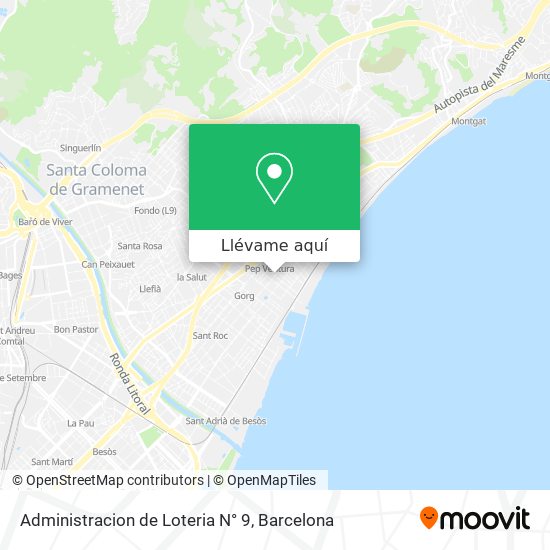 Mapa Administracion de Loteria N° 9