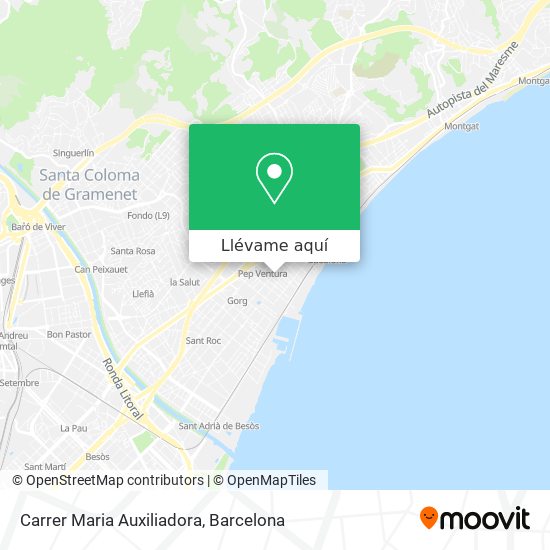 Mapa Carrer Maria Auxiliadora