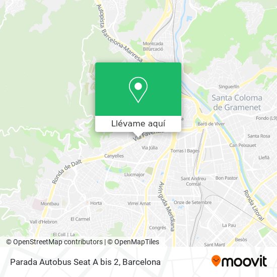 Mapa Parada Autobus Seat A bis 2