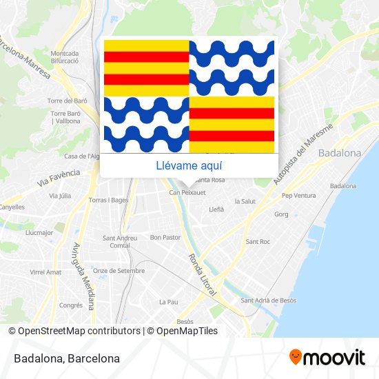 Mapa Badalona