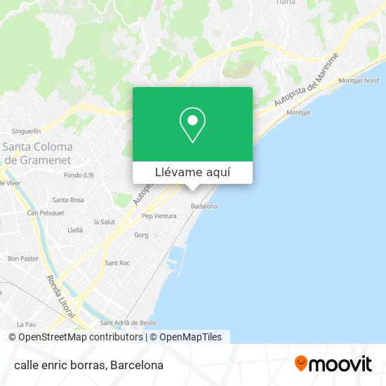 Mapa calle enric borras
